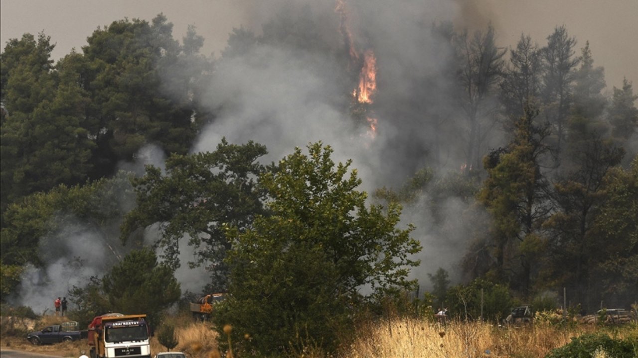 Yunanistan'da orman yangını: Atina yakınlarında yerleşim yerleri tahliye edildi