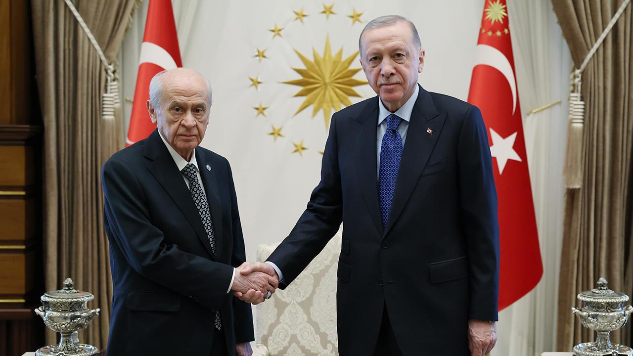 Erdoğan ile Bahçeli arasındaki görüşme sona erdi: 50 dakika sürdü