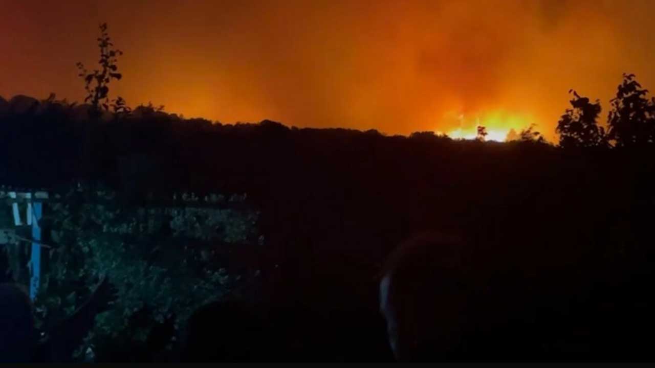 Soma'daki orman yangını devam ediyor: İki köy tahliye edildi