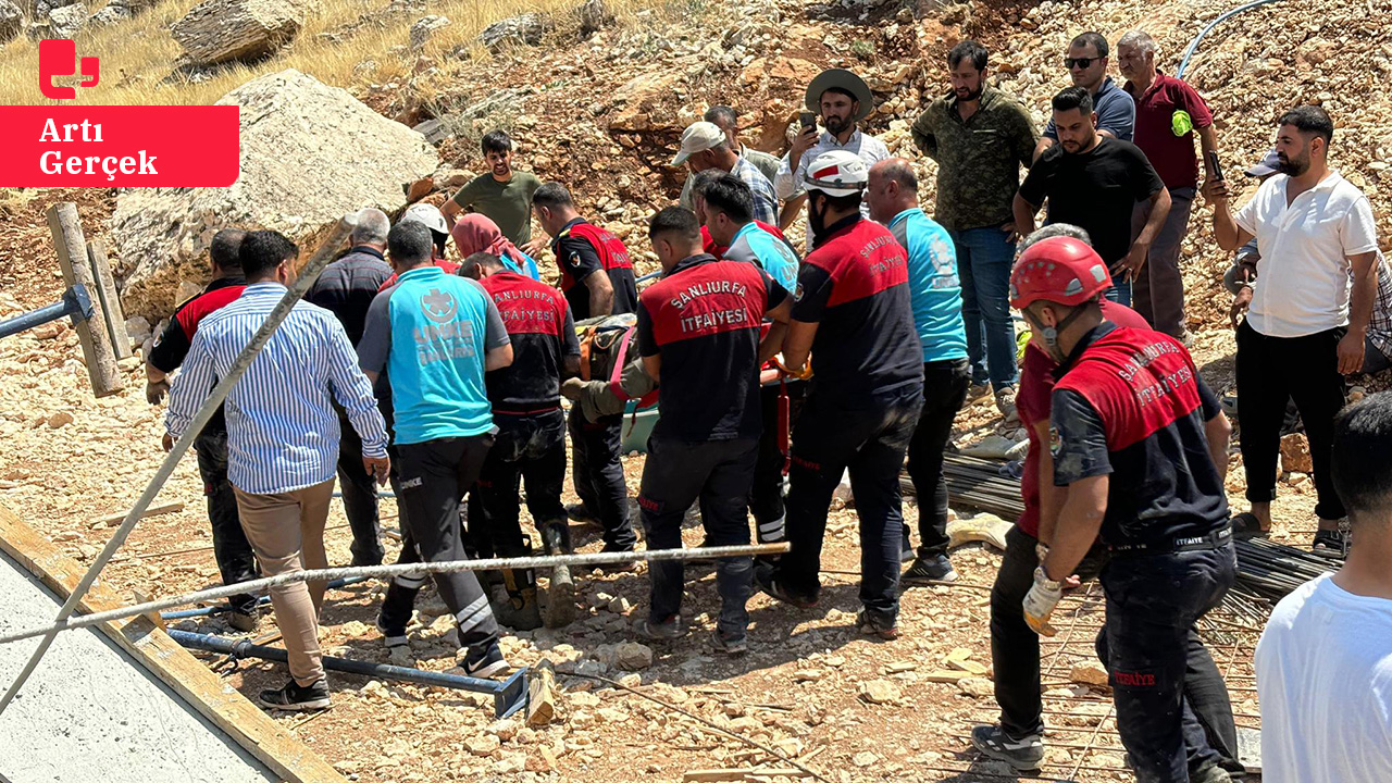Urfa'da inşaat çöktü: İki işçi yaralandı