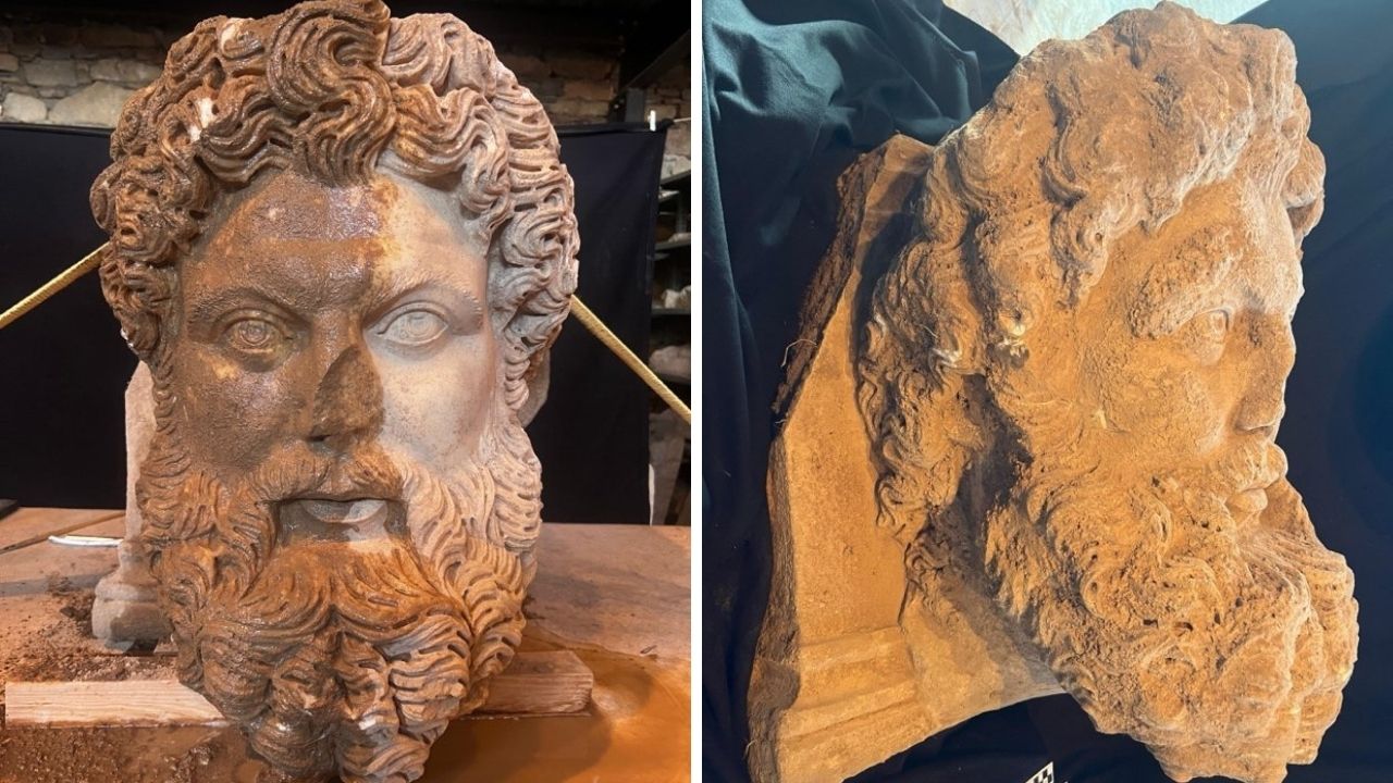 Aphrodisias Antik Kenti'nde 'kolosal Zeus başı' bulundu