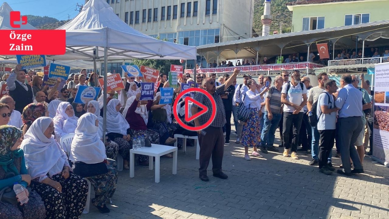 Cengiz Holding'in siyanürlü altın madenine Eskişehir'de protesto