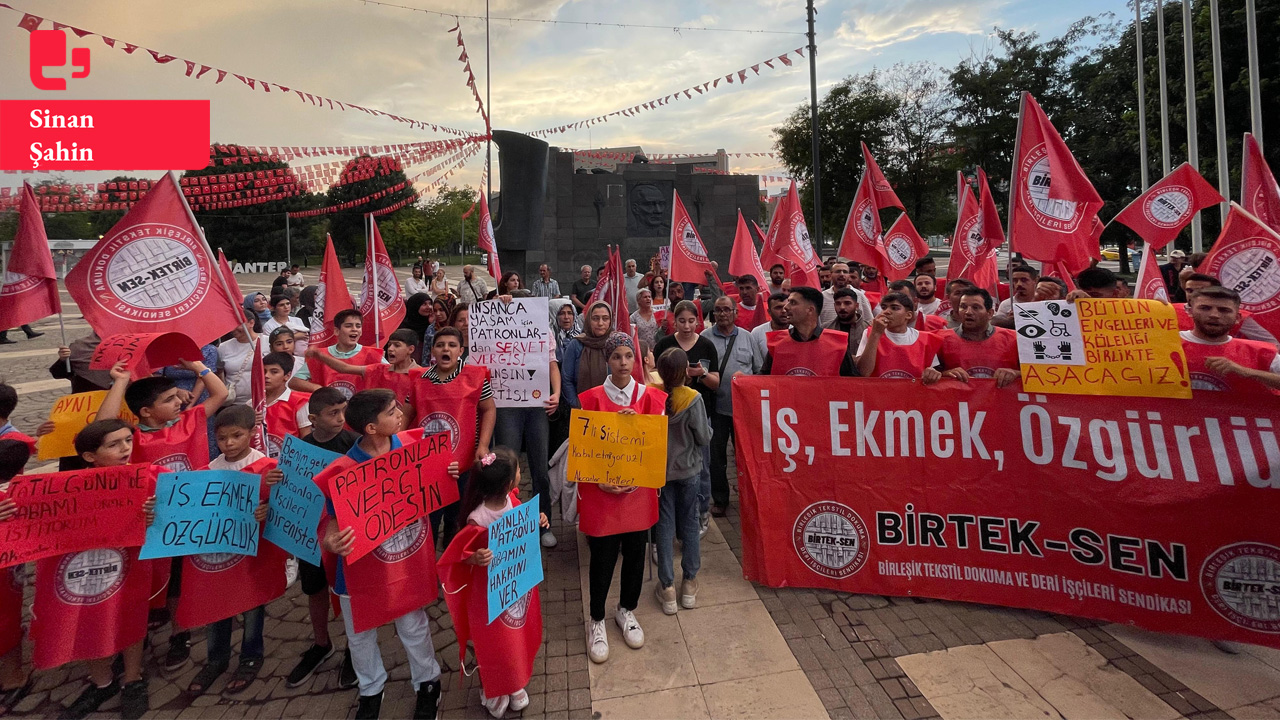 Akcanlar işçileri aileleriyle birlikte eylem yaptı: 'Kanser hastası kızımı tedavi ettiremiyorum'