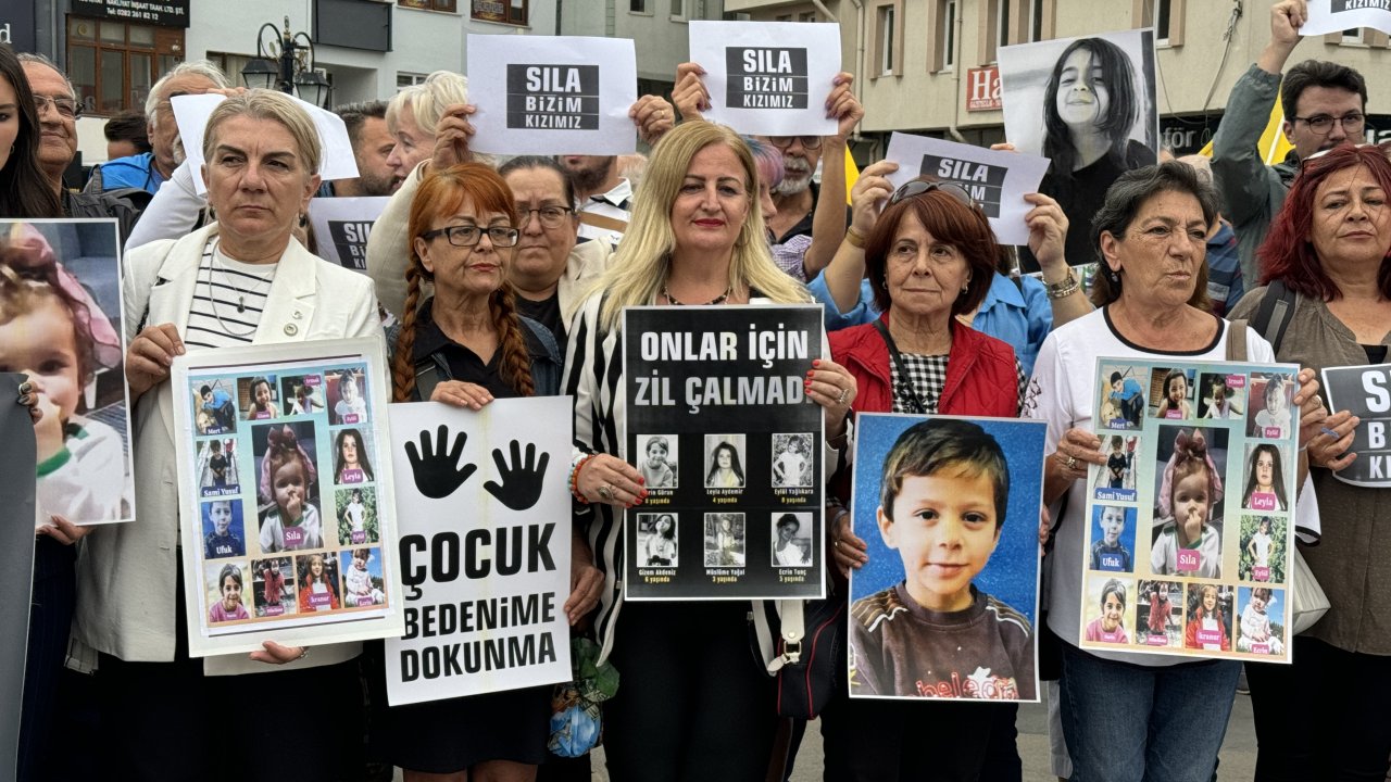 Tekirdağ'da Sıla bebek ve Narin Güran protestosu