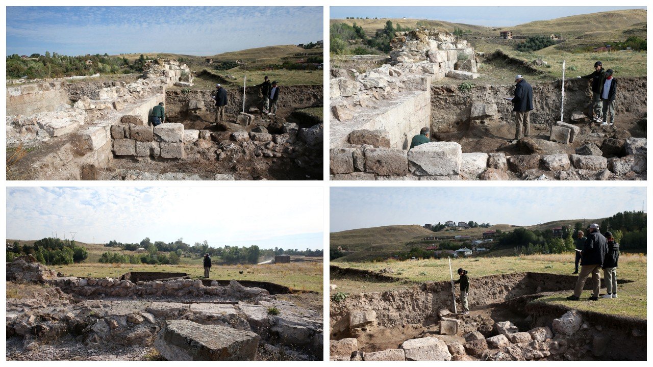 Eski Ahlat Şehri Kalesi'ndeki kazılarda su sarnıcı ortaya çıkarıldı