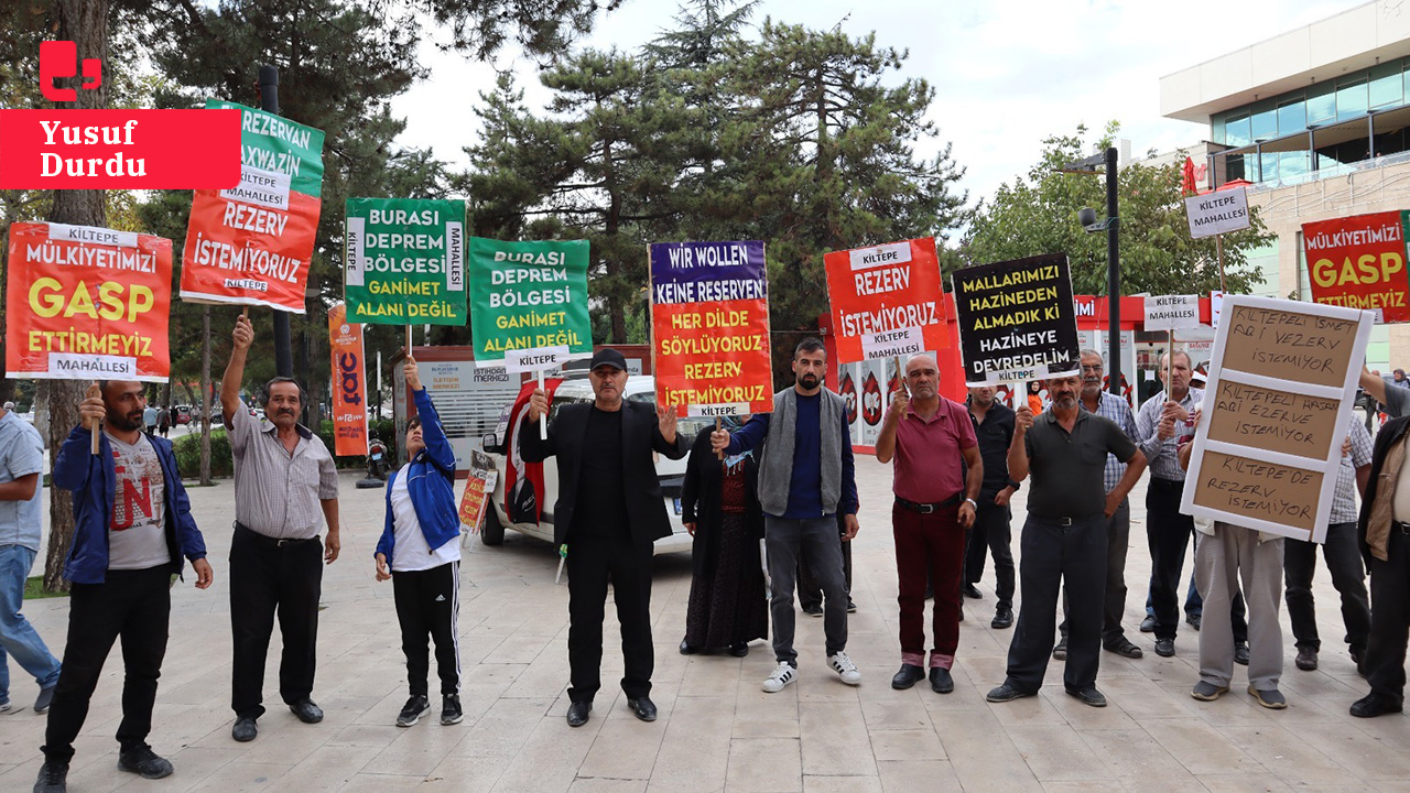 Malatya'da rezerv alana dört dilde protesto: Kiltepe Mahallesi yerinde dönüşüm istiyor