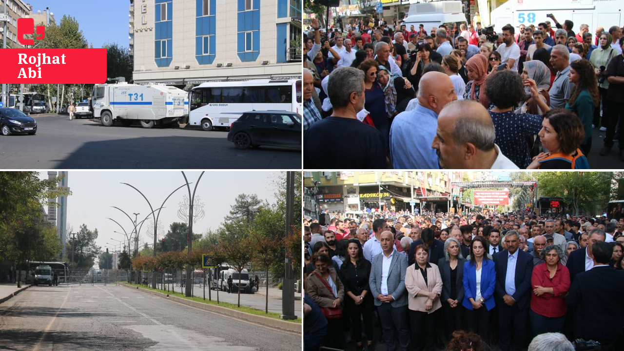 Diyarbakır'da 'Tecride karşı özgürlük mitingi': Miting alanı barikatlarla kapatıldı