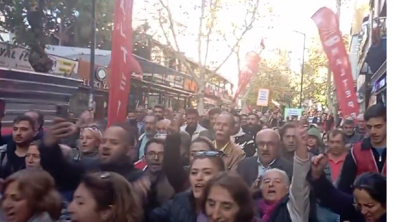 Maltepe'de kayyım protestosu