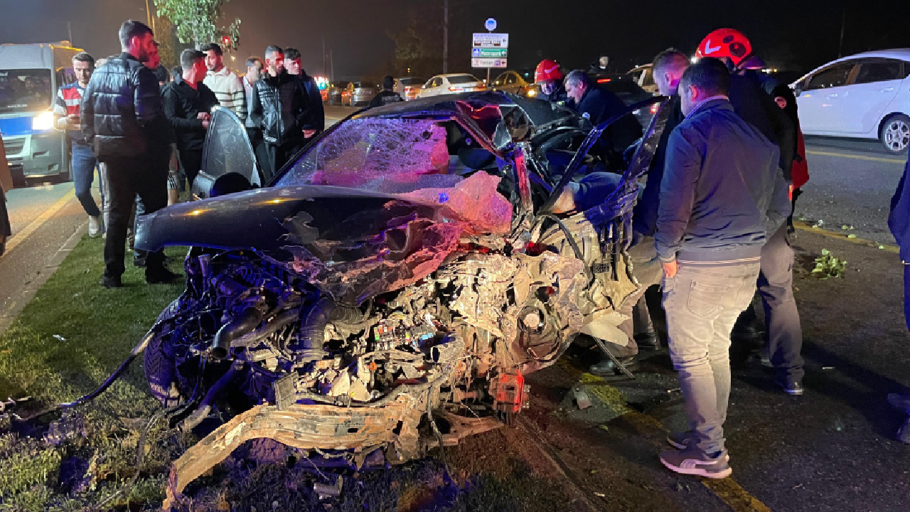 Sakarya'da zincirleme kaza: Bir ölü, 3 yaralı