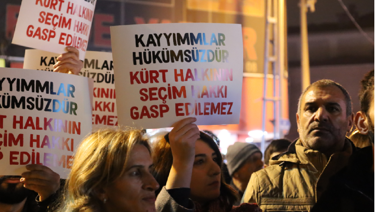 Okmeydanı ve Maltepe'de kayyım protestosu