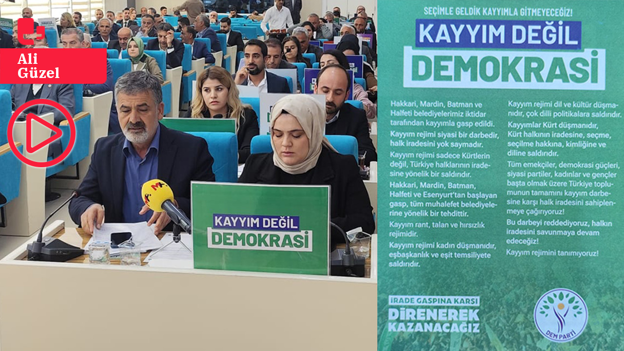 Urfa Belediye Meclisi'nde kayyım protestosu: Yerine kayyım atanan Karayılan alkışlarla karşılandı