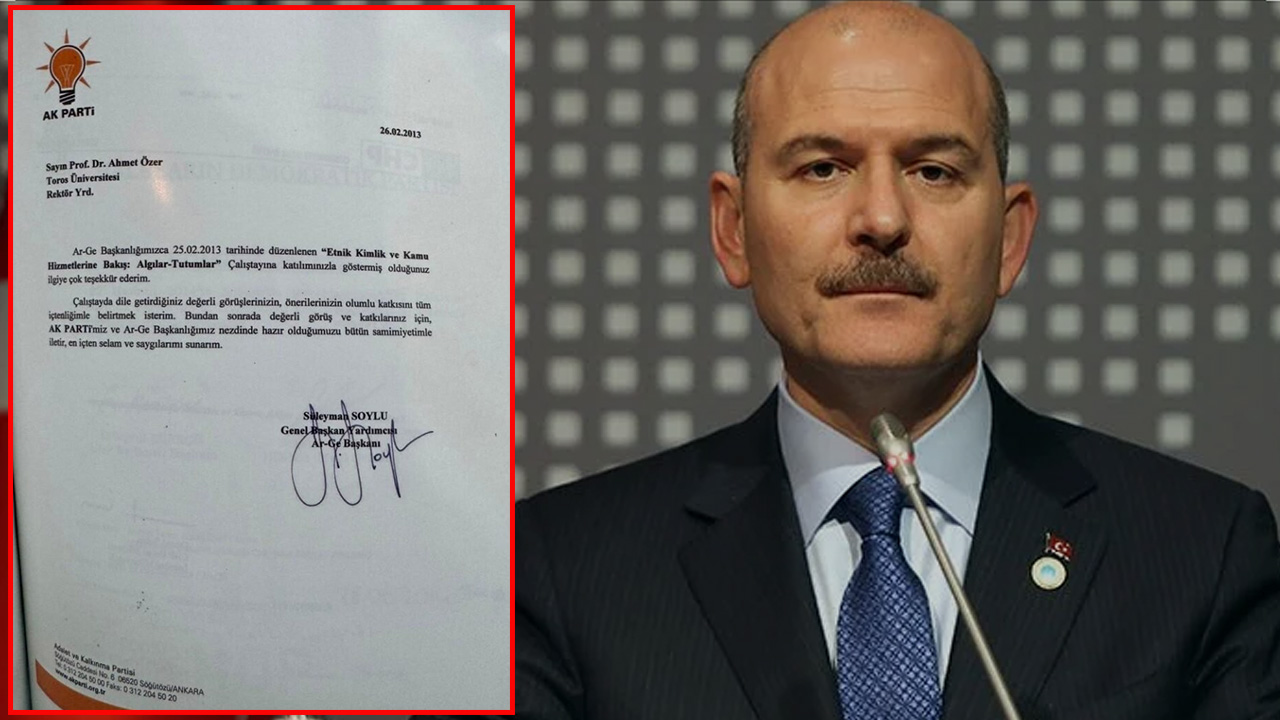 Soylu, Ahmet Özer'e teşekkür mektubu ortaya çıkınca özür diledi