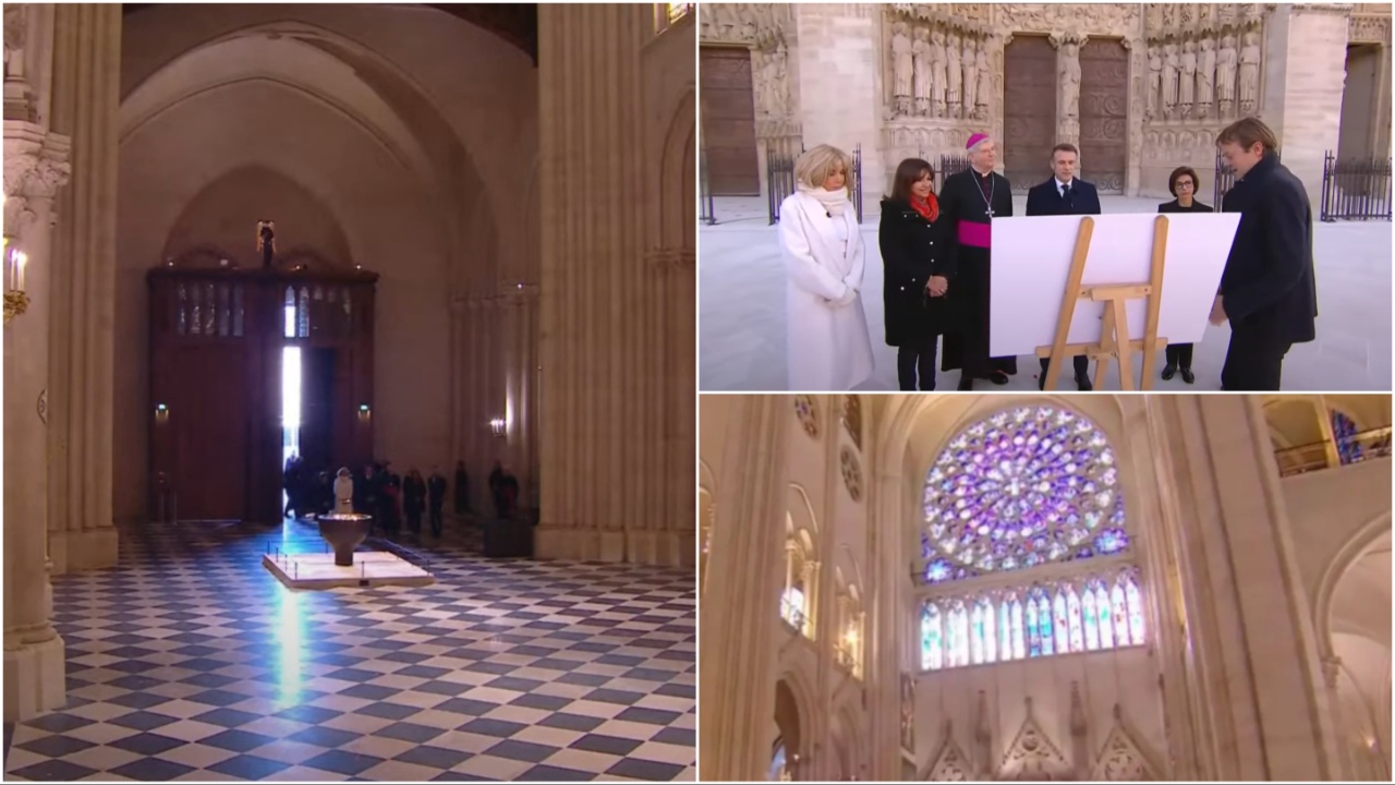 Notre Dame Katedrali'nin içi, restorasyon sonrası ilk kez görüntülendi