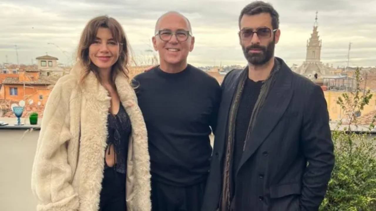 Özpetek yeni filminin Roma'daki galasında Gökçe Bahadır ve İlker Kaleli'yi ağırladı