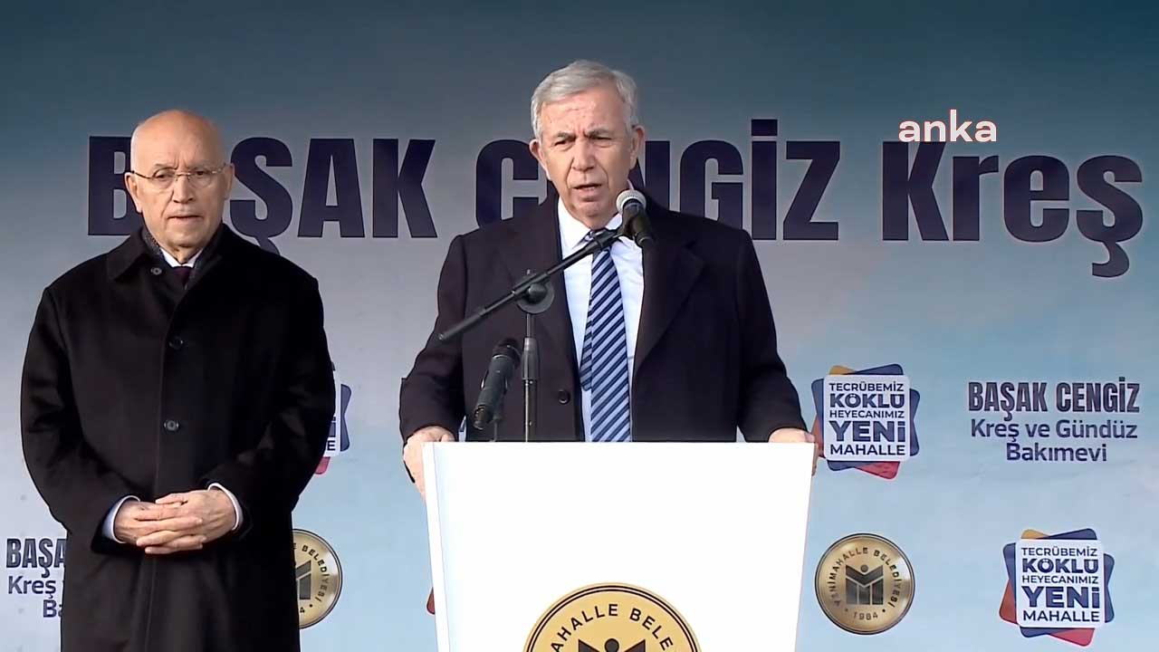 Mansur Yavaş kreş açtı: Size rağmen devam edeceğiz