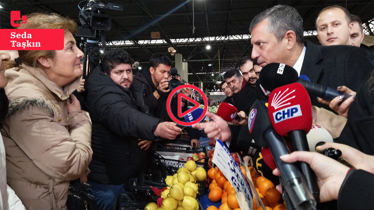 Özgür Özel halk pazarına gitti: 'Halk perişan, sert muhalefet istiyoruz'