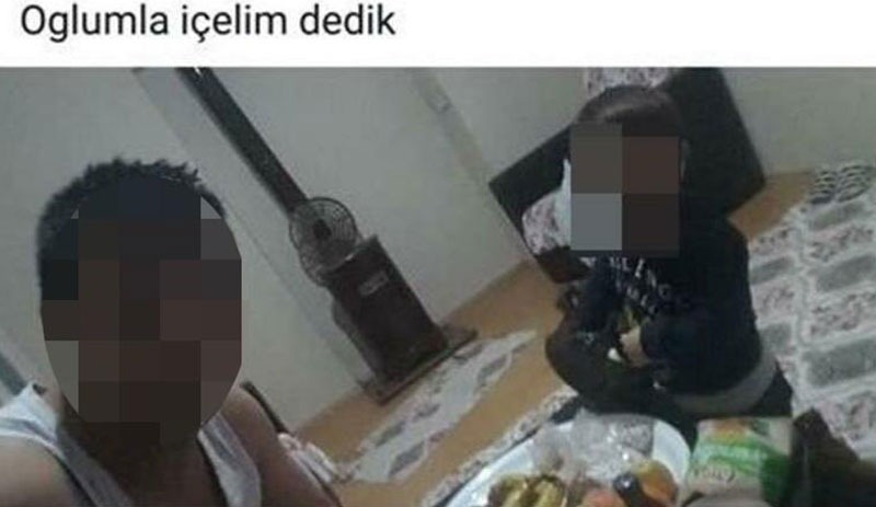 3 yaşındaki çocuğa alkollü içki içirdiler