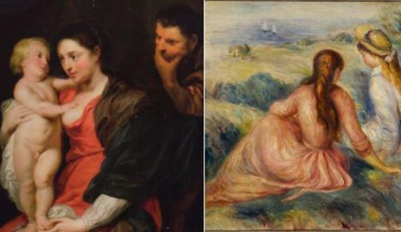 Çalınan Rubens ve Renoir tabloları bulundu