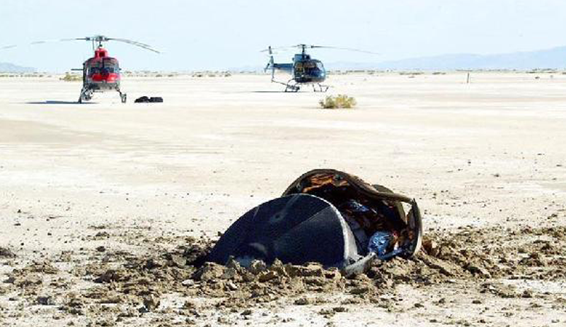 NASA 14 yıl önce düşen uzay mekiğinin fotoğrafını yayınladı