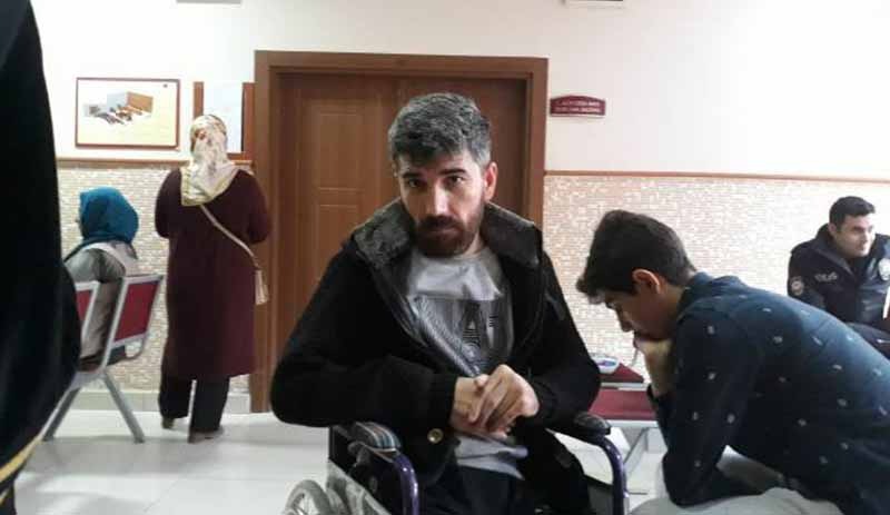 Engelli gazeteci Metin Duran hakim karşısına çıkarıldı