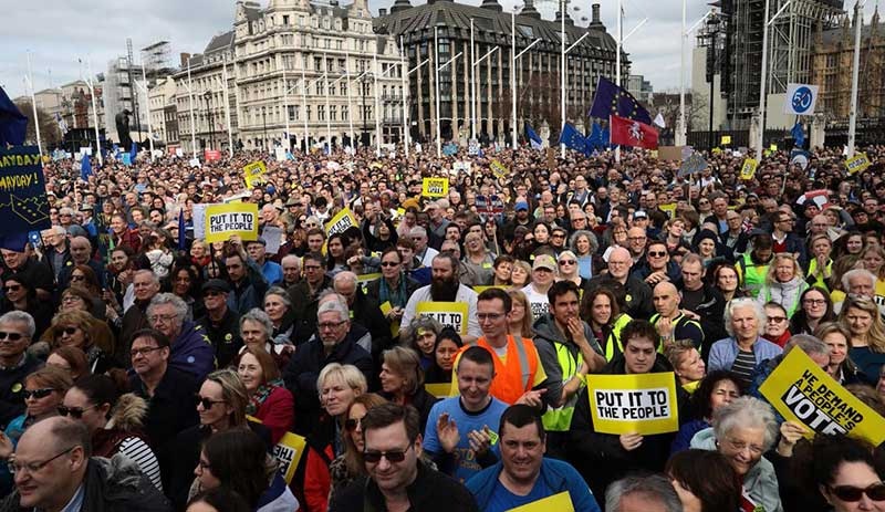 1 milyona yakın Brexit karşıtı yürüdü