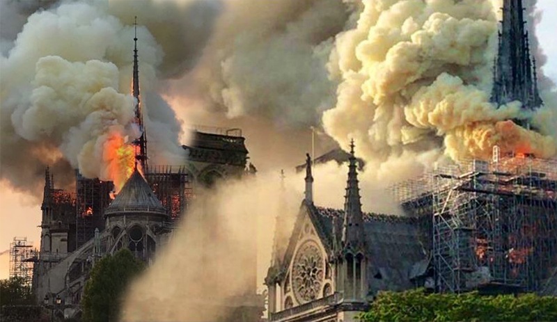 Notre Dame Katedrali kurtarıldı ama hasar büyük