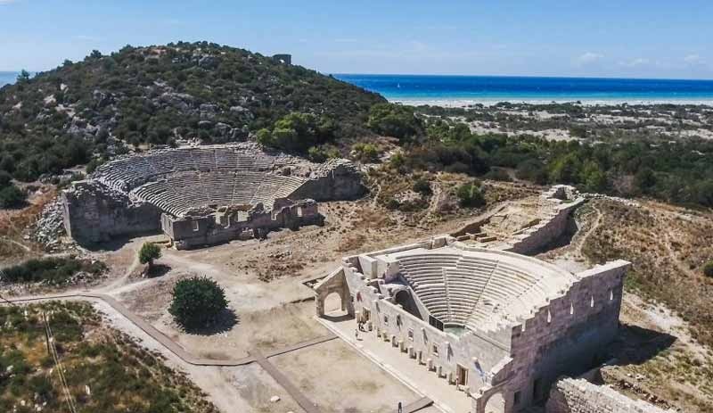 Antik Patara Deniz Feneri kendi malzemesiyle ayağa kalkacak ilk fener