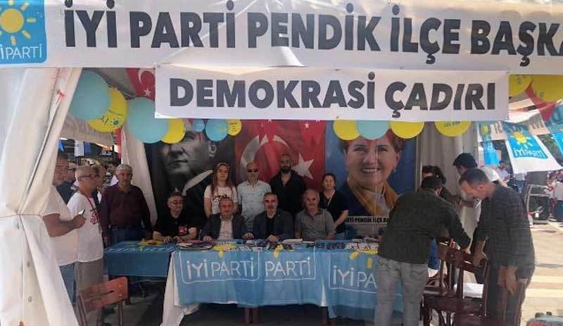 İmamoğlu'na destek için açılan İYİ Parti'nin çadırına kaymakam engeli