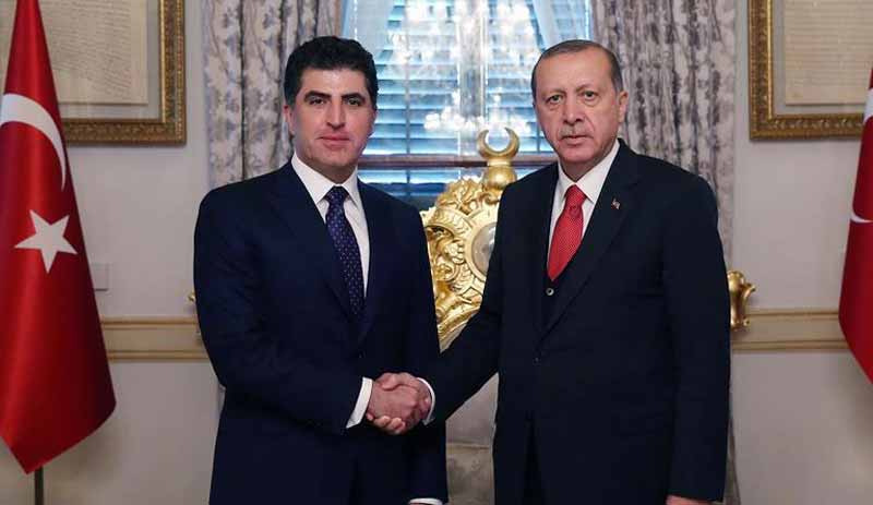 Erdoğan, Neçirvan Barzani'yi kabul etti