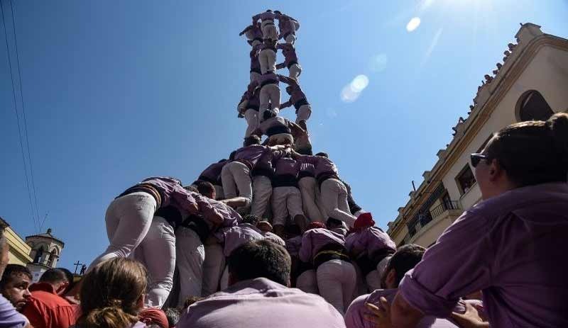 İspanya'da İnsan Kulesi Festivali düzenlendi