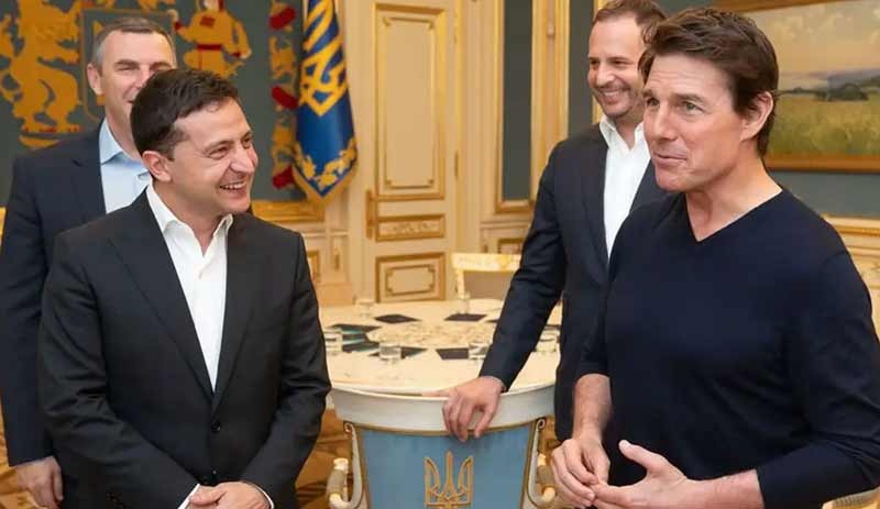 Tom Cruise, Zelenskiy'le yeni projesini görüştü