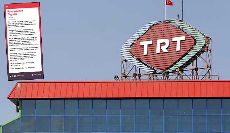 TRT'den, 'ishal vakalarının sudan kaynaklandığını açıkla'  iddiasına yalanlama