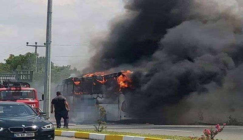 Bakanlıktan otobüs yangınlarına 'hafif kusurlu' raporu