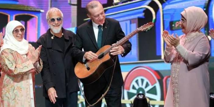 Yusuf İslam Saray'da konser verdi, Erdoğan'a gitar hediye etti