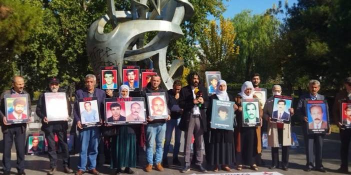 718’inci haftada bir araya gelen kayıp yakınları ve İHD: Ali Tekdağ için adalet istiyoruz