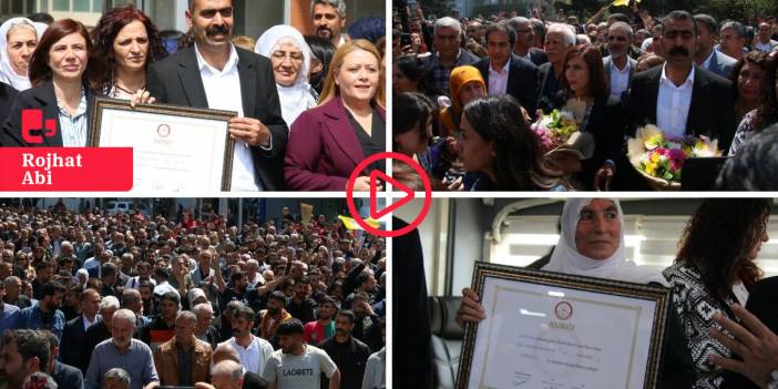 Diyarbakır Eşbaşkanları mazbatalarını aldı: 'Birlikte yönetmek için irademiz tam'