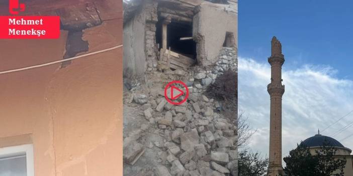 Tokat'ta halk sokakta, köylerde yıkılan binalar var