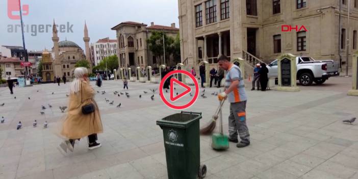 Aksaray'da '1 Mayıs' sosyal deneyi: 'Süpürge ve el arabasıyla temizlik yapar mısınız?'
