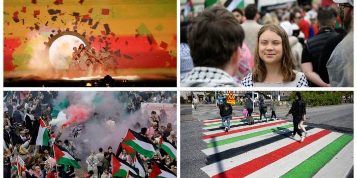 Eurovision 2024'e Filistin protestoları damga vuruyor: 'Özgür Filistin... 'Soykırımı Durdurun'