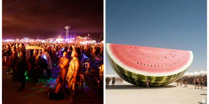 'Burning Man' festivalindeki karpuz heykeline sansür: 'Antisemitik' bulundu