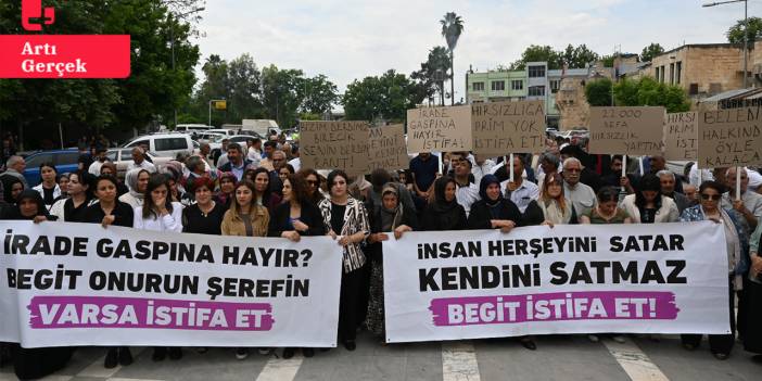 Kadınlardan Begit'e protesto: 'Utançla anılmak istemiyorsan istifa et'