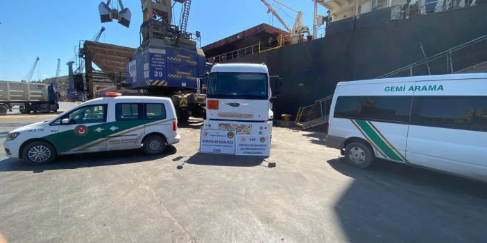 Brezilya çıkışlı kuru yük gemisinden 40 ton kaçak akaryakıt çıktı