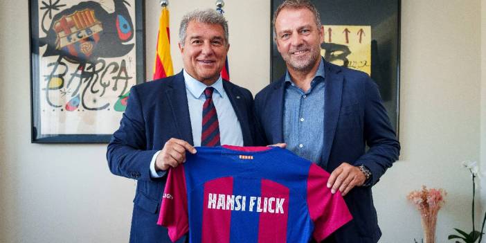 Barça, Flick'le 2 yıllık sözleşme imzaladı: Hemen hemen tüm kupaları kazanmış birini tercih ettik