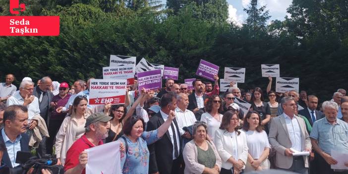 DEM Parti’den Meclis önünde kayyım protestosu: ‘Gasp edilen Türkiye haklarının demokrasi ve barış talebidir’