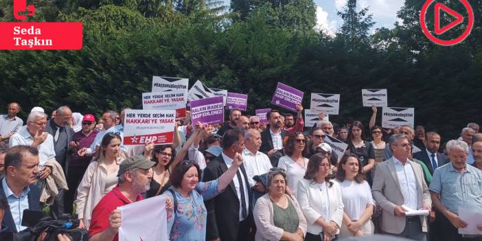 DEM Parti’den Meclis önünde kayyım protestosu: ‘Gasp edilen Türkiye halklarının demokrasi ve barış talebidir’