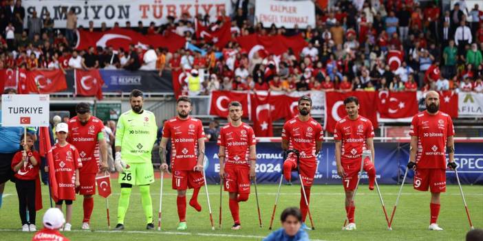 Türkiye Ampute Milli Futbol Takımı Avrupa şampiyonu oldu