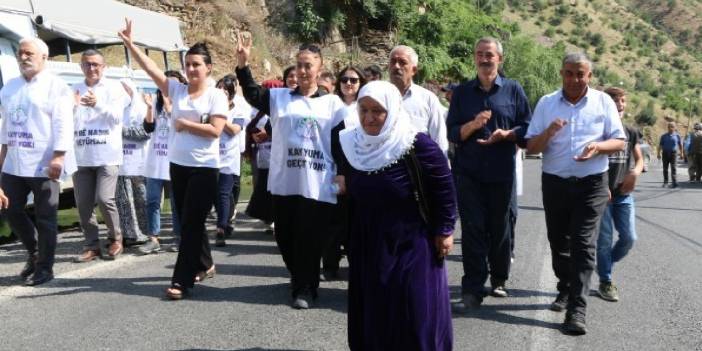 'Demokrasi yürüyüşü' Hakkari'ye vardı