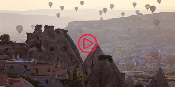 Kapadokya'da balon turlarına yoğun ilgi: Her sekiz turistten biri katıldı