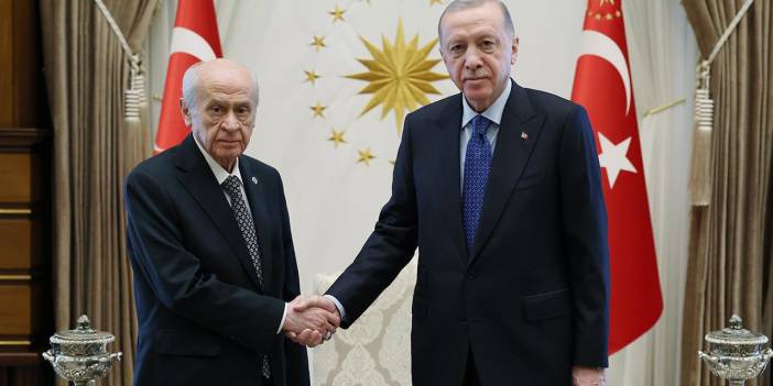Erdoğan ile Bahçeli arasındaki görüşme sona erdi: 50 dakika sürdü