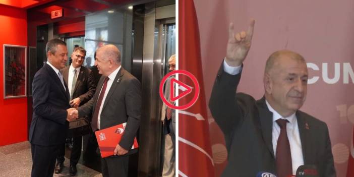 Ümit Özdağ CHP'deki ortak açıklamada 'Bozkurt' işareti yaptı: Özel, Deniz Naki'yi hatırlattı